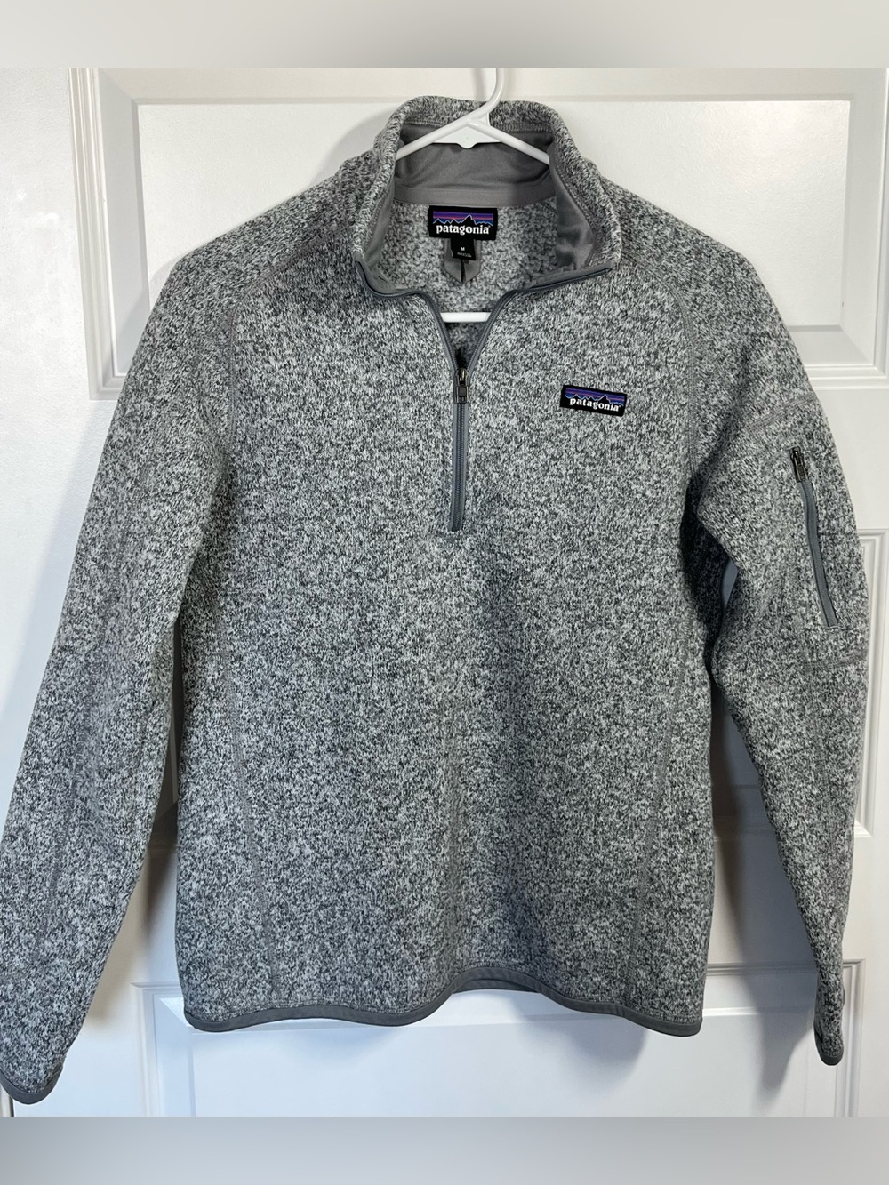Patagonia Better Sweater 1/4 Zip Gray Fleece Pullover Womens M